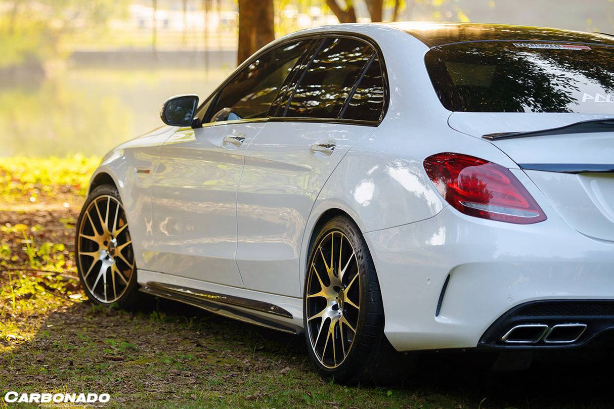 2015-2021 Mercedes Benz C-Class C63 AMG W205 Sedan PS Style Side Skirts