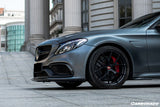 2015-2021 Mercedes Benz W205 C63 S AMG Sedan Coupe Carbon Fiber Front Bumper Accessory Set (4pcs)