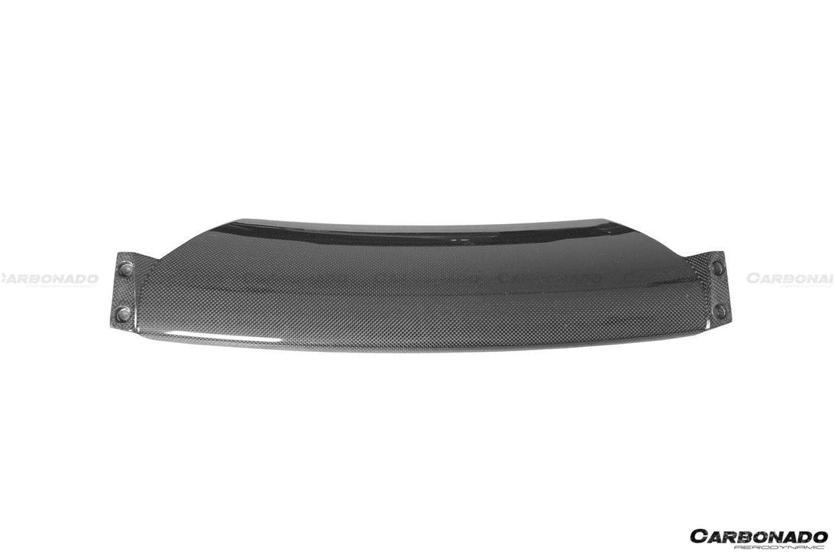 2018-2022 Ferrari 488 Pista OEM Style Carbon Fiber Front Bumper Low Center Chin Splitter