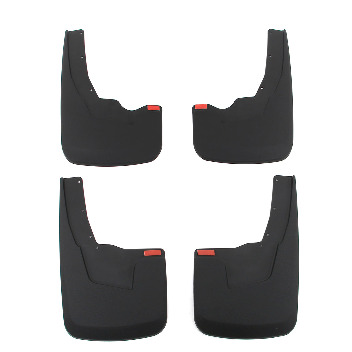 Mud Flaps for Dodge Ram 1500 2019-2024 w/o Fender Flares Textured PP 4PCS