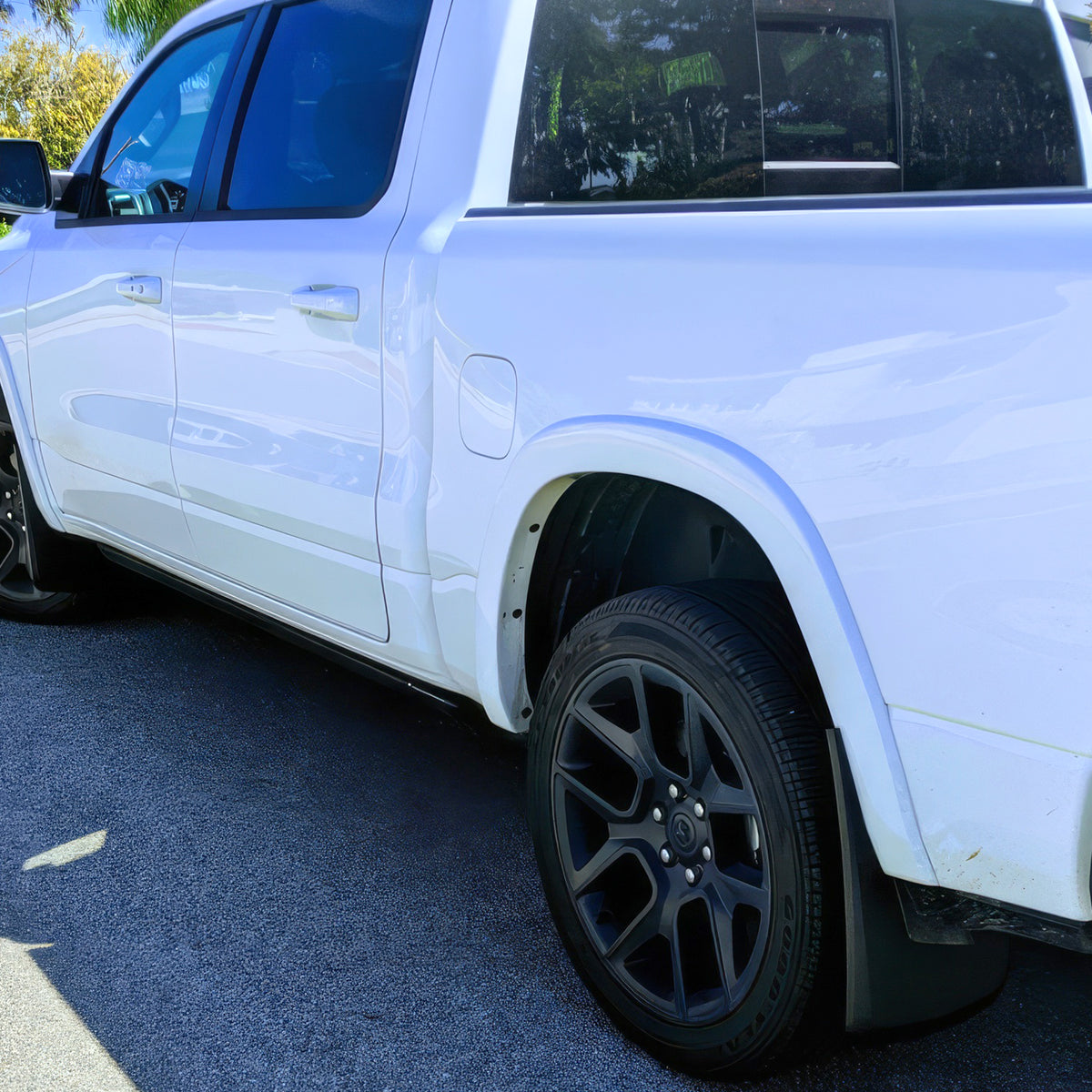 Mud Flaps for Dodge Ram 1500 2019-2024 w/o Fender Flares Textured PP 4PCS