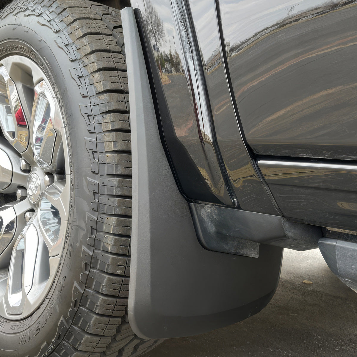 Mud Flaps for Dodge Ram 1500 2019-2024 w/o Fender Flares Textured PP 4PCS