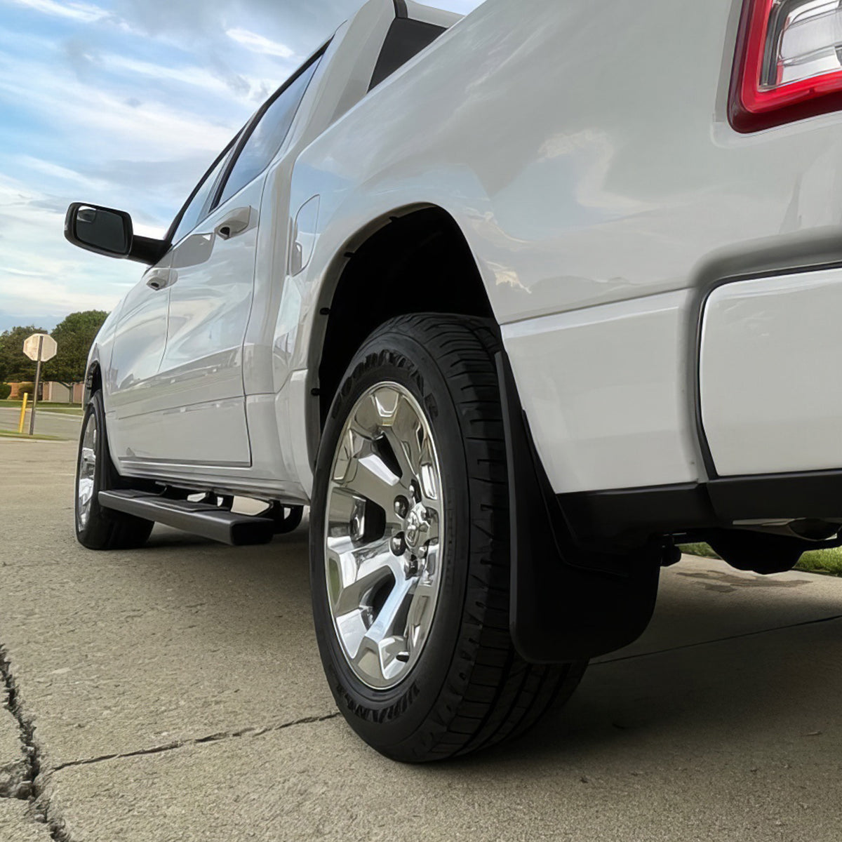 Mud Flaps for Dodge Ram 1500 2019-2024 w/o Fender Flares Textured PP 4PCS