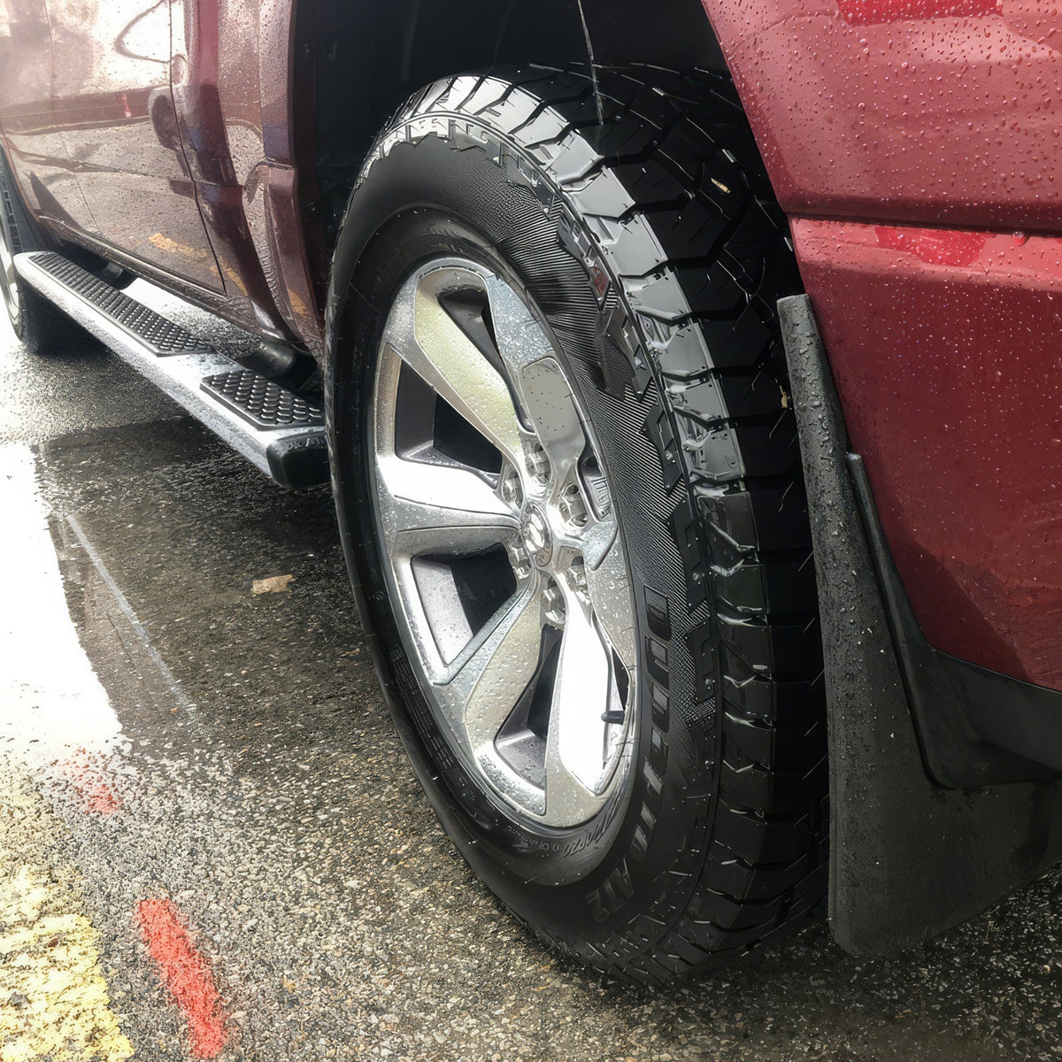 Mud Flaps for Dodge Ram 1500 2019-2024 w/o Fender Flares Textured PP 4PCS