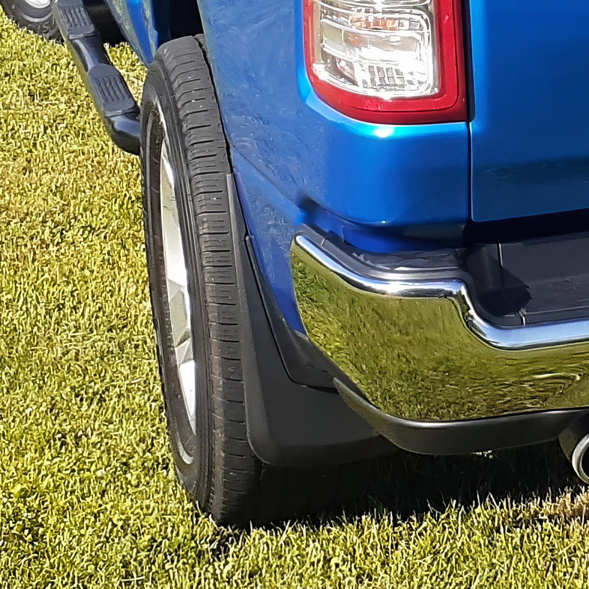 Mud Flaps for Dodge Ram 1500 2019-2024 w/o Fender Flares Textured PP 4PCS