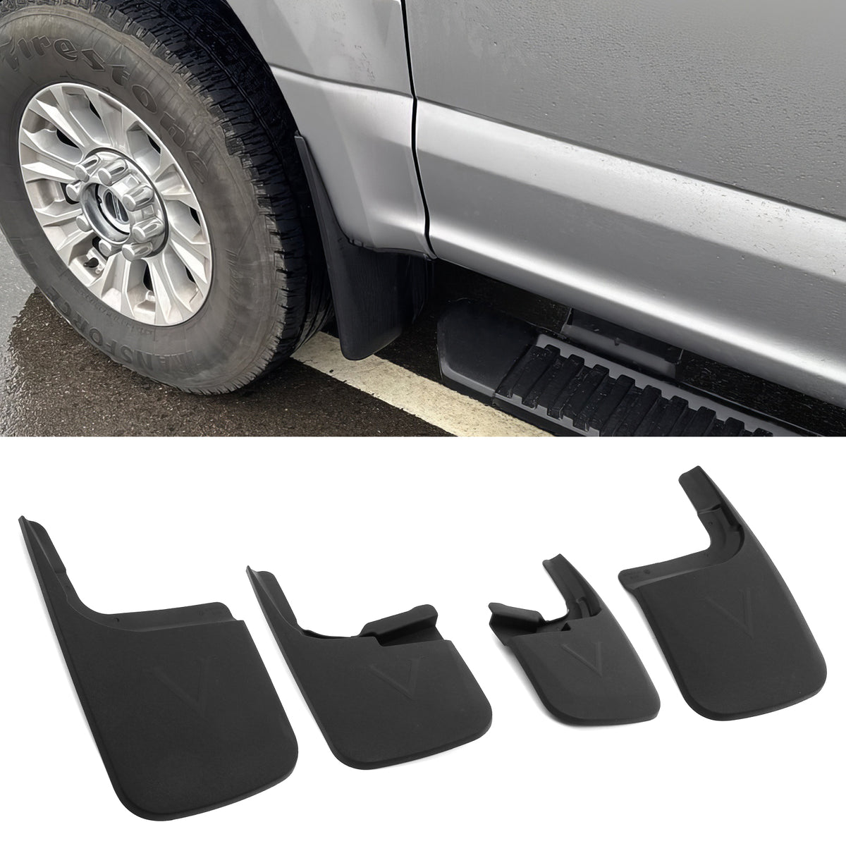 Mud Flaps for Ford F-250 F-350 Super Duty 2017-2026 w/o Fender Flares 4PCS