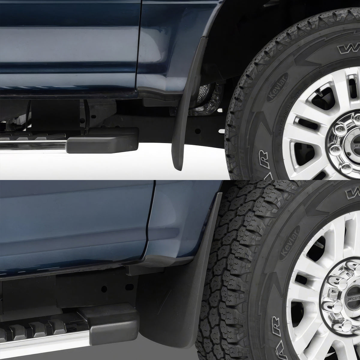 Mud Flaps for Ford F-250 F-350 Super Duty 2017-2026 w/o Fender Flares 4PCS