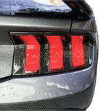 Real Carbon Fiber Taillight Trim Covers for 2024+ Ford Mustang