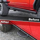 2021-2025 Ford Bronco 2/4 Dr Black Rock Rail Side Step Tungsten Steel