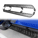 2021-2026 Ford Bronco Black Running Board Side Step Bar Tungsten Steel