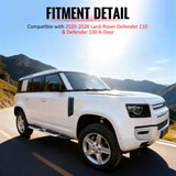2020-2026 Land Rover Defender 110 130 OE Style Aluminum Side Step Running Boards Nerf Bars Rubber Anti-slip Pad Silver