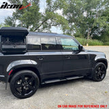 2020-2026 Land Rover Defender 110 130 OE Style Aluminum Side Step Running Boards Nerf Bars Rubber Anti-slip Pad Silver