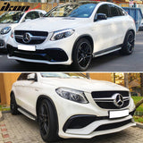2016-2019 Benz C292 GLE-Class Black Silver Running Board Side Step Bar