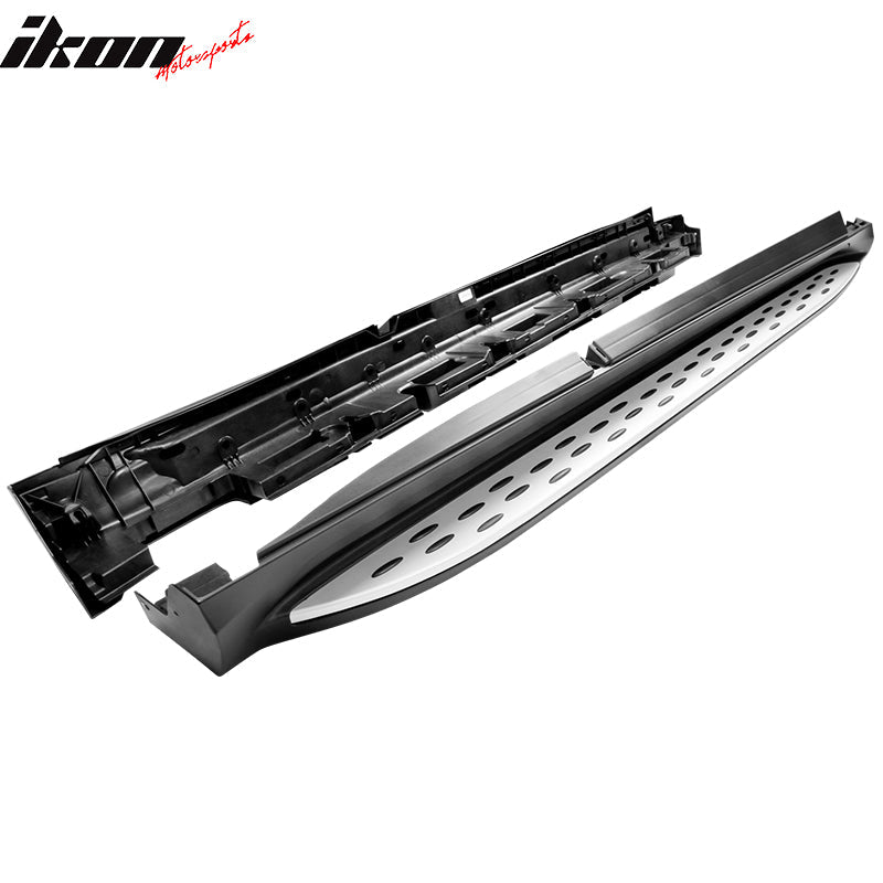 2016-2019 Benz C292 GLE-Class Black Silver Running Board Side Step Bar