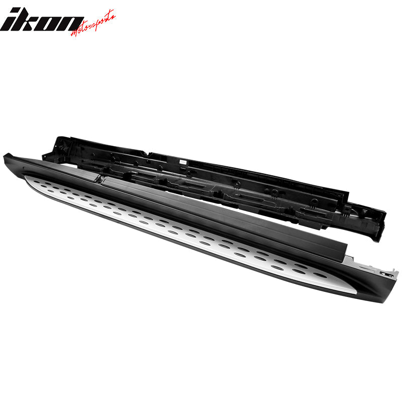 2016-2019 Benz C292 GLE-Class Black Silver Running Board Side Step Bar