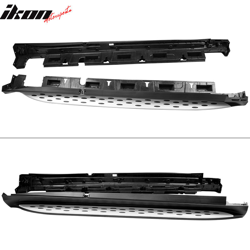 2016-2019 Benz C292 GLE-Class Black Silver Running Board Side Step Bar