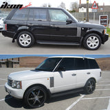 2003-2012 Land Rover Range Rover OE Silver Rubber Black Running Board
