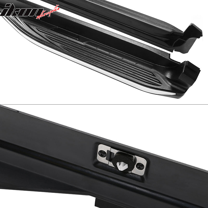 2018-2022 Toyota C-HR OE Style Black Silver Running Boards Aluminum