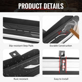 2026-2027 Toyota RAV4 Running Boards Side Step Nerf Bars 2026 OE Style Aluminum PP Polypropylene Black