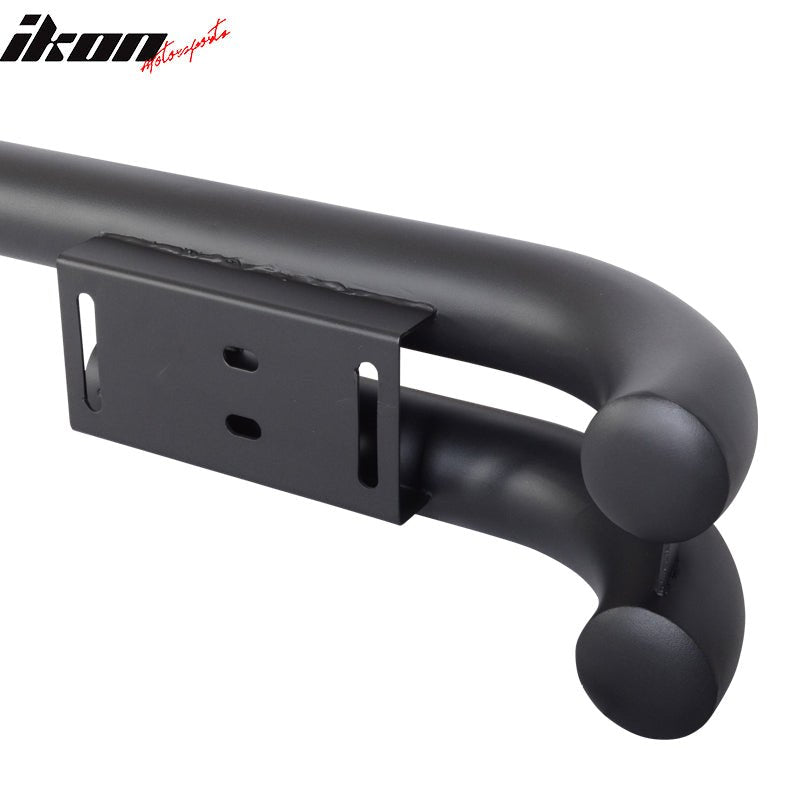 1976-2006 Jeep Wrangler CJ OE Black Double Tube Rear Bumper Bar Steel