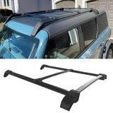 2021-2025 Ford Bronco Top Roof Rack Rails Cross Bars Aluminum