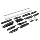 Roof Rack Cross Bar for Toyota Highlander 2008-2013 Silver Black Aluminum