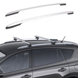 Roof Rack Side Rails for Toyota RAV4 2013-2018 OE Style Silver Aluminum
