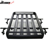 Universal Black Roof Rack Luggage Carrier W/ Cross Bar Aluminum