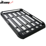 Universal Black Roof Rack Luggage Carrier W/ Cross Bar Aluminum
