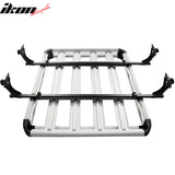 Universal Silver Roof Rack Luggage Carrier W/ Cross Bar Aluminum