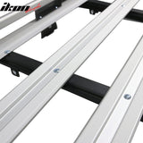 Universal Silver Roof Rack Luggage Carrier W/ Cross Bar Aluminum
