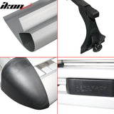 Universal Silver Roof Rack Luggage Carrier W/ Cross Bar Aluminum