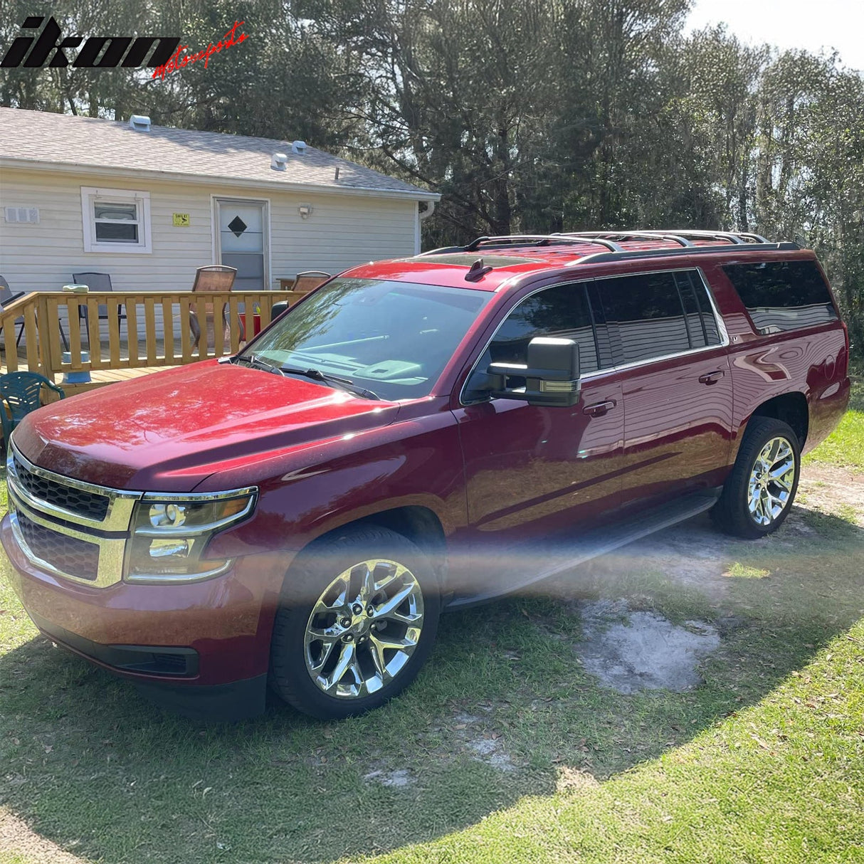 2015-2020 Chevy Tahoe Suburban Escalade OE Black Roof Rack Aluminum