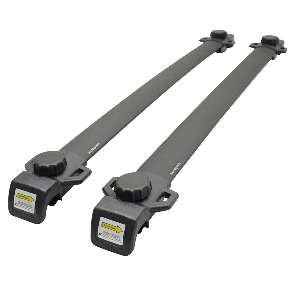 Roof Rack Cross Bar for Jeep Patriot 2007-2017 OE Style Black Top Aluminum