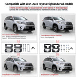 2014-2019 Toyota Highlander Roof Rack Cargo Carrier Cross Bar Aluminum
