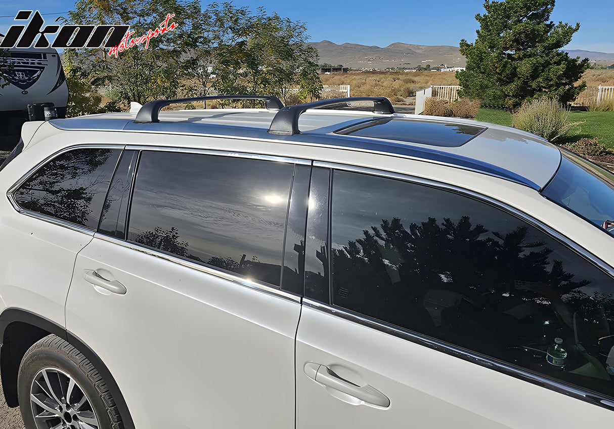 2014-2019 Toyota Highlander Roof Rack Cargo Carrier Cross Bar Aluminum