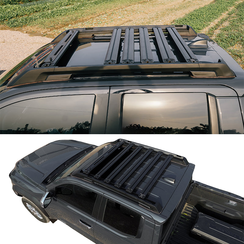 Roof Rack for Toyota Tacoma Crew Cab 2024-2026 Aluminium w/ Slide Rail 8PC