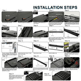 Roof Rack for Toyota Tacoma Crew Cab 2024-2026 Aluminium w/ Slide Rail 8PC