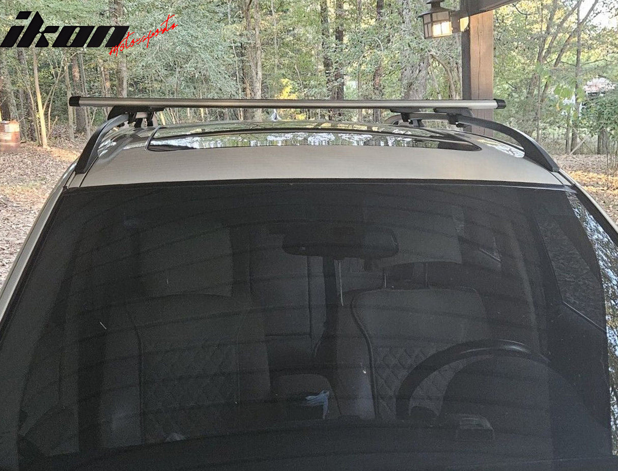 Universal CarRoof Cross Bar Luggage Cargo Carrier Rack W/Lock Aluminum