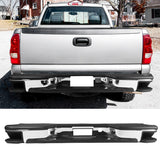 1999-2006 Chevy Silverado Sierra Chrome Black Rear Step Bumper Steel