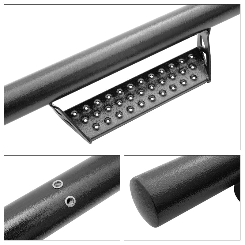 2015-2022 Ford F-150 SuperCrew Cab BCT Black Running Boards Side Step