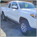 2005-2022 Toyota Tacoma Access Cab OE Style Black Running Boards Steel