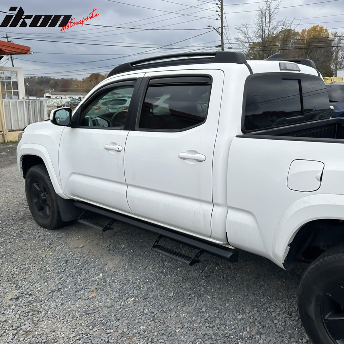 2005-2022 Toyota Tacoma Access Cab OE Style Black Running Boards Steel