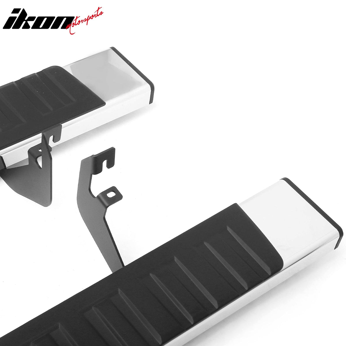 2015-2022 Chevy Colorado & GMC Canyon Crew Cab 6" Rectangular Running Boards Side Step Nerf Bars OE Style ABS Step Pad Stainless Steel Black Silver