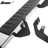 2015-2022 Chevy Colorado & GMC Canyon Crew Cab 6" Rectangular Running Boards Side Step Nerf Bars OE Style ABS Step Pad Stainless Steel Black Silver