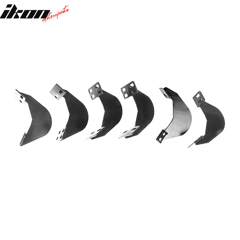 2009-2023 Dodge Ram 2500 3500 IKON V2 Black Running Boards Solid Steel