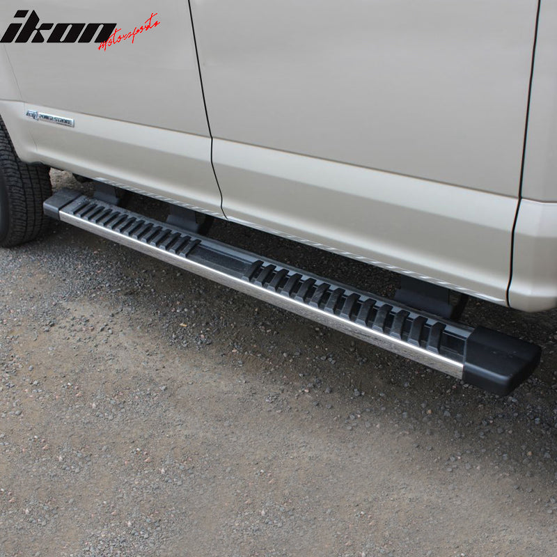 2015-2023 Ford F-150 Super Crew Cab V Running Boards Side Step Bars