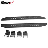 2015-2026 Ford F-150 & 2017-2026 F-250 F-350 F-450 Super Duty SuperCrew Cab 6.3" Rectangular Running Boards Side Step Nerf Bars Raptor Style Steel
