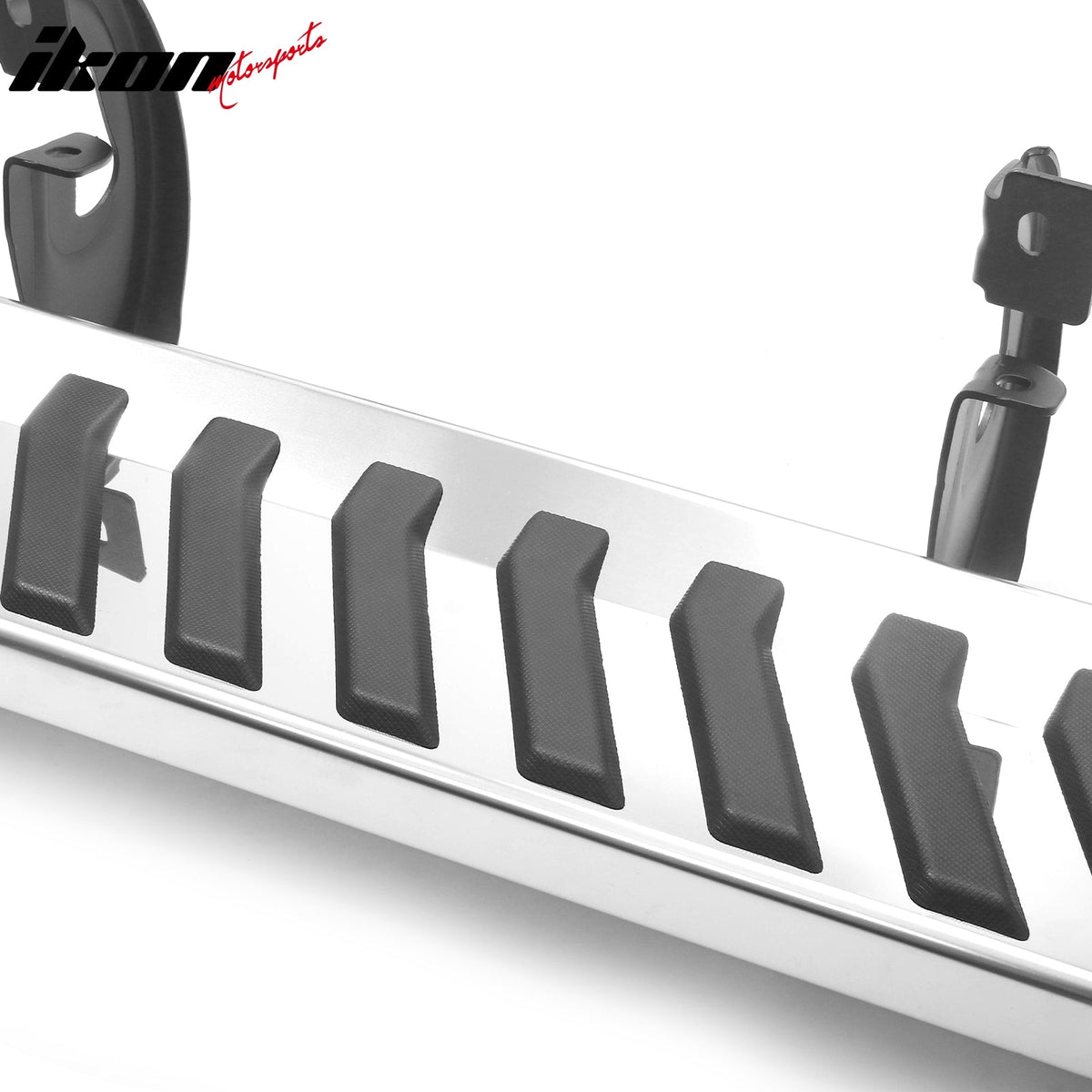 2004-2014 Ford F-150 F150 SuperCab (Extended Cab) 6" Rectangular Running Boards Side Step Nerf Bars OE Style PP Step Pad Stainless Steel Black Silver