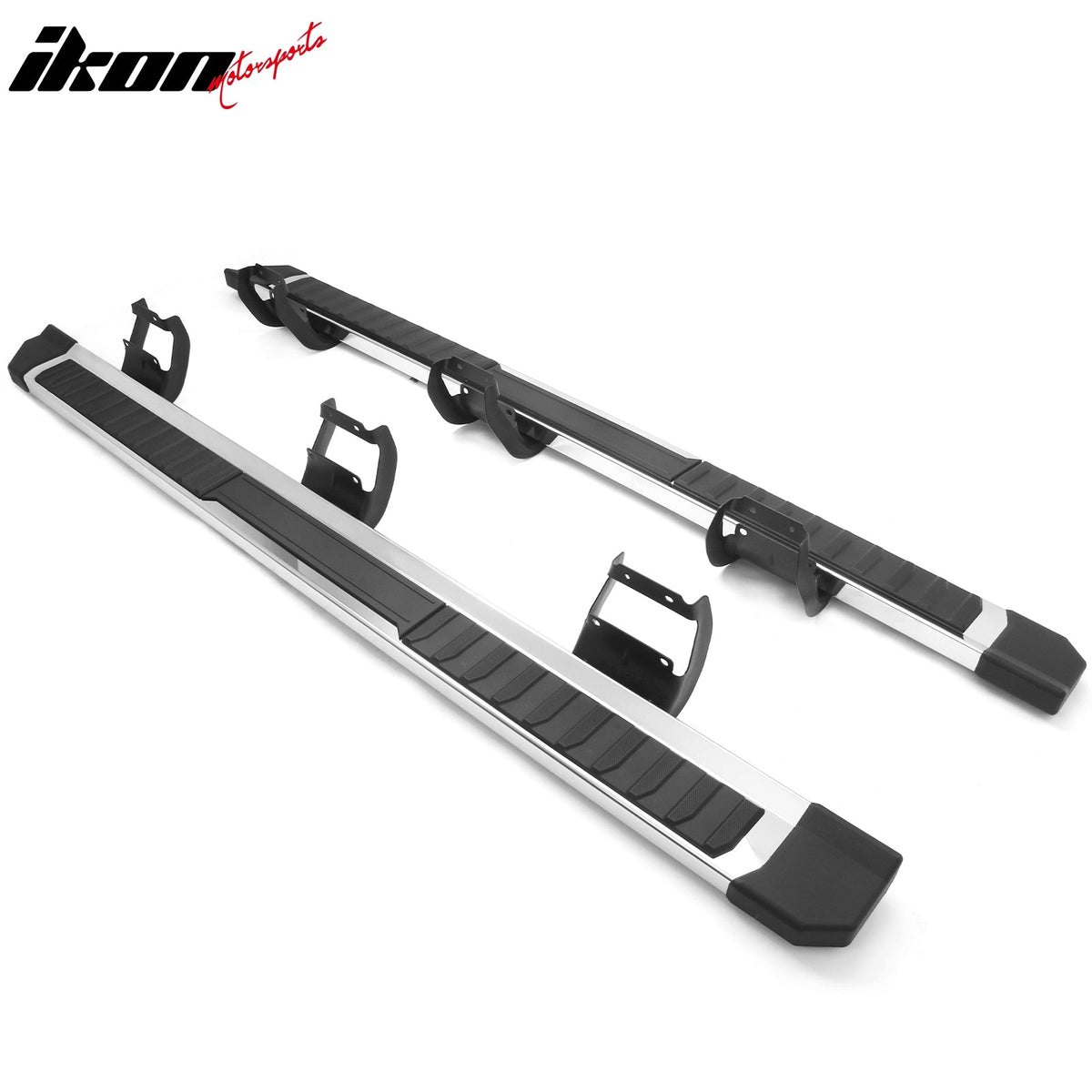 2004-2014 Ford F-150 F150 SuperCrew Cab 6" Rectangular Running Boards Side Step Nerf Bars 2021 F150 OE Style PP Step Pad Stainless Steel Black Silver